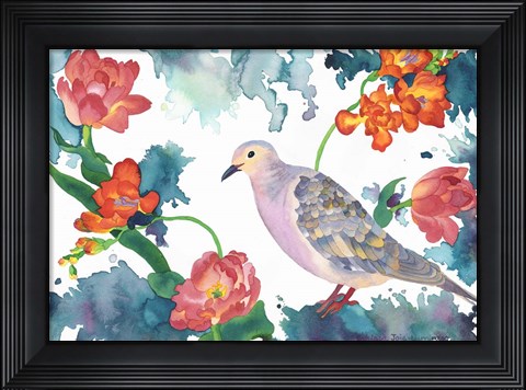 Framed Peace Dove Print