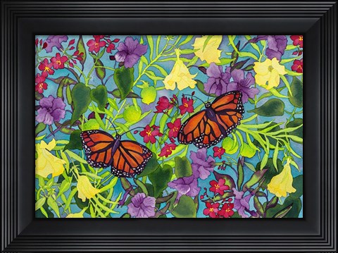 Framed Rainbows &amp; Butterflies Print