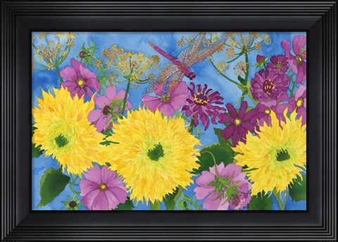 Framed Dragonfly Dissolve Me Print
