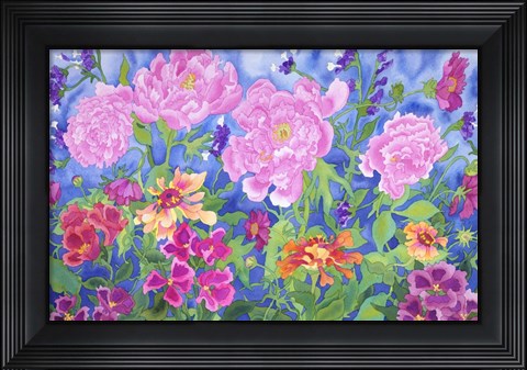 Framed Peony Magic Print