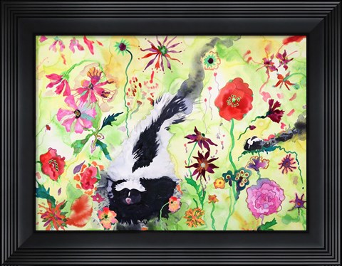 Framed Skunk Print