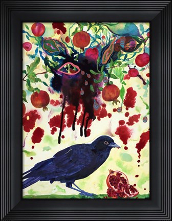 Framed Crow Print