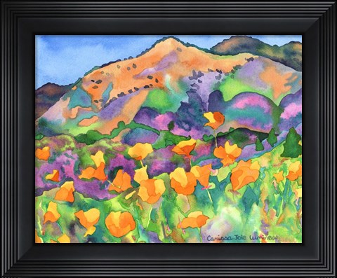 Framed Poppy Hills Print