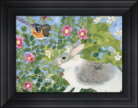 Framed Bunny with Towee Print