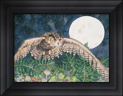 Framed Eagle Owl Print