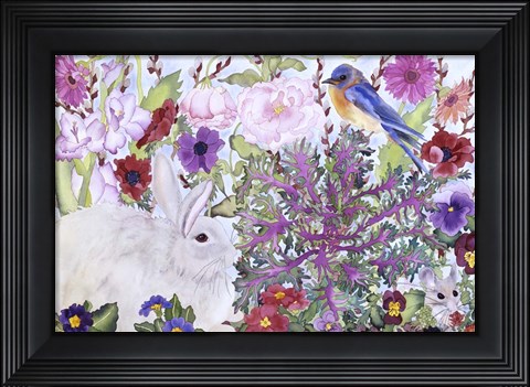 Framed Peaceable Garden Print
