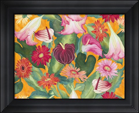 Framed Heavenly Divine- Floral Print