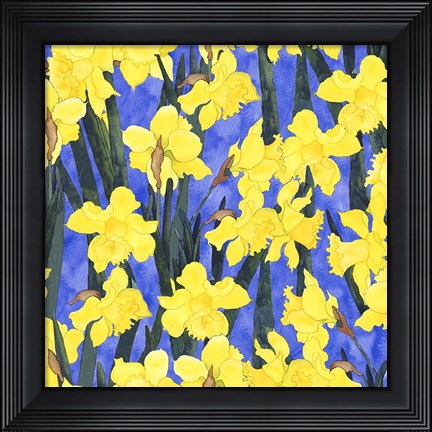Framed Fertile Rising - Daffodils Print