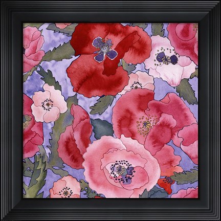 Framed Poppies Print