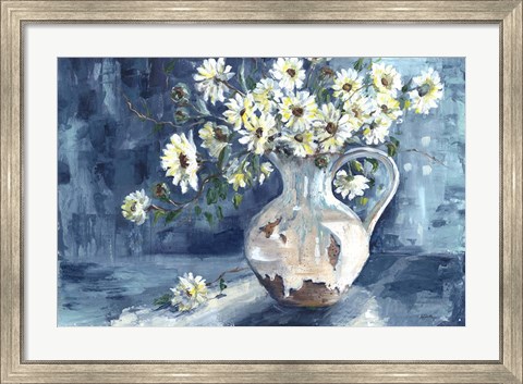 Framed Sunshine and Daisies Landscape Print