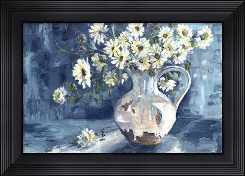 Framed Sunshine and Daisies Landscape Print
