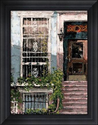 Framed New York Neighborhood I Print