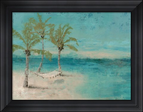 Framed Beach Day Landscape II Print