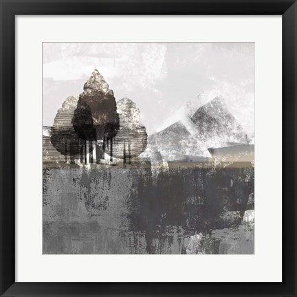 Framed Textured Landscape Print