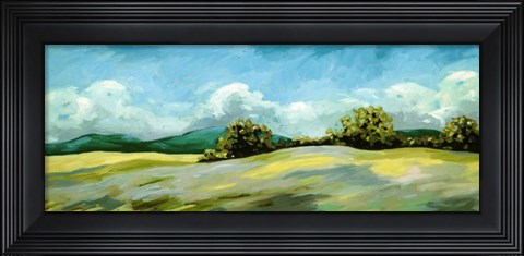 Framed Lush Green Landscape Print