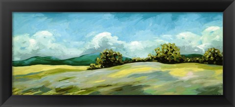 Framed Lush Green Landscape Print