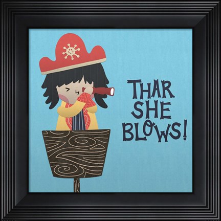 Framed Ahoy Matey II Print