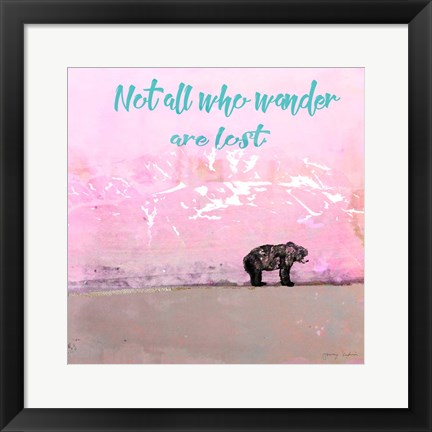 Framed Not all who wander Print