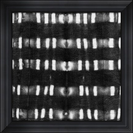Framed Shibori Black II Print