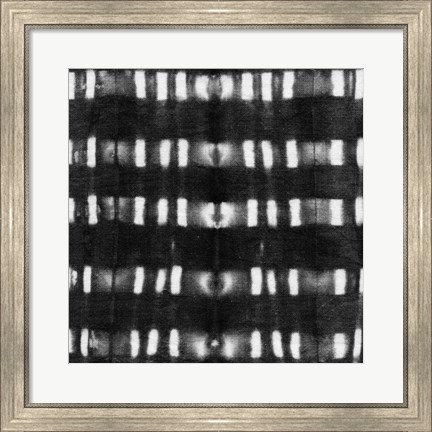 Framed Shibori Black II Print