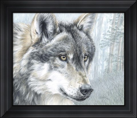 Framed Intent Eyes Print