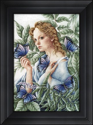 Framed Butterfly Lady Print