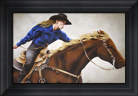 Framed Cowgirl Print