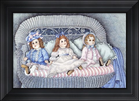 Framed Grandma's Dolls Print