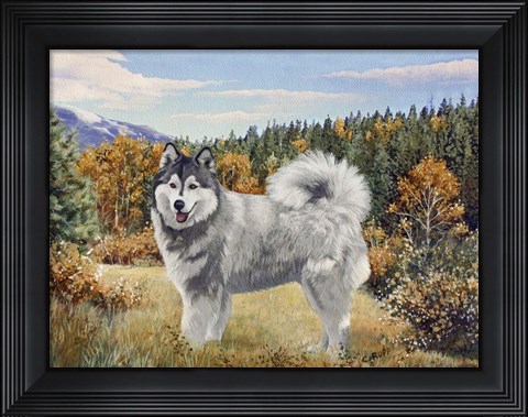 Framed Hiking in the Fall Print