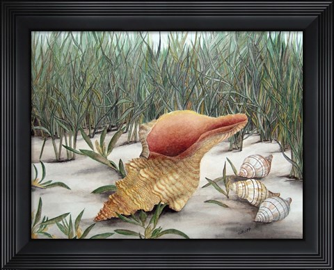 Framed Left By The Sea Print