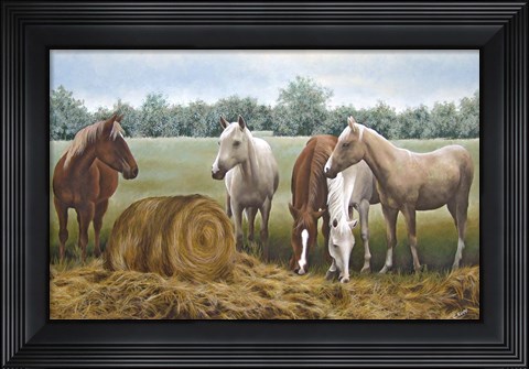 Framed Morning Hay Print