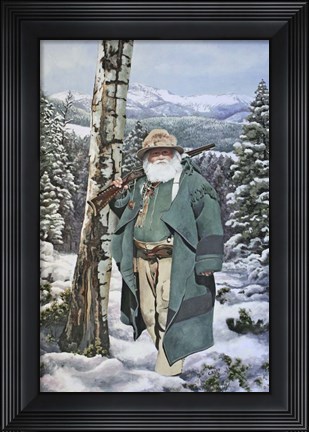 Framed Mountain Winter Print