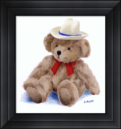 Framed Teddy Bear I Print