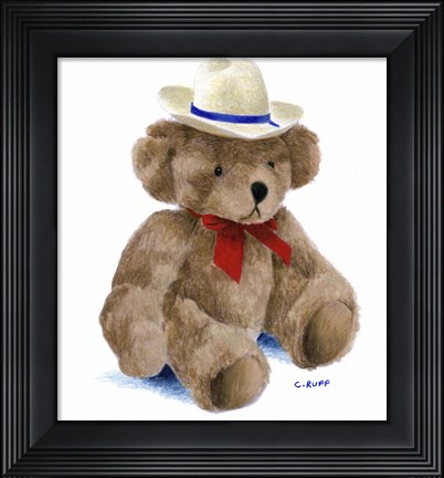 Framed Teddy Bear IV Print