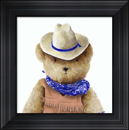 Framed Teddy Bear V Print