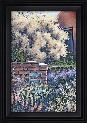 Framed Blue Chair Print