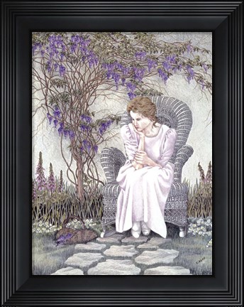 Framed Wisteria Print