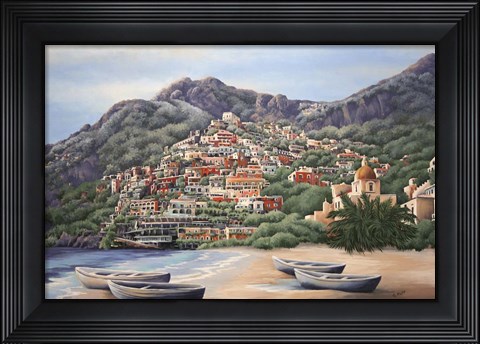 Framed Amalfi Coast Print