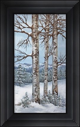 Framed Aspen Trio Winter Print