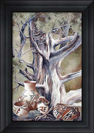 Framed Collecting Pottery Print