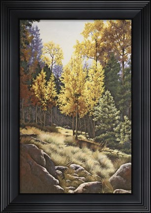 Framed Forest Gold Print