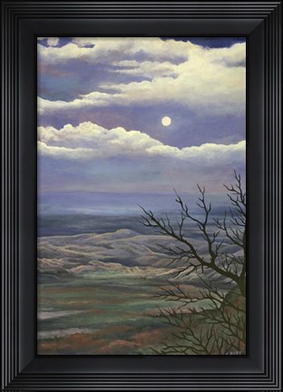 Framed Moonscape Print
