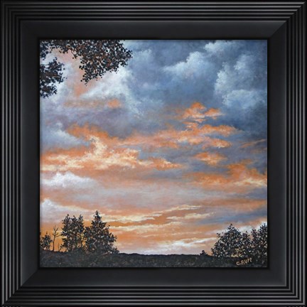 Framed Orange Glow Print