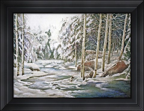 Framed River of Ice Print