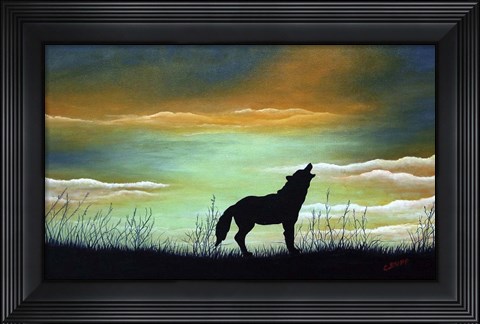 Framed Lone Wolf Print