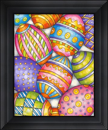Framed Easter Eggs Print