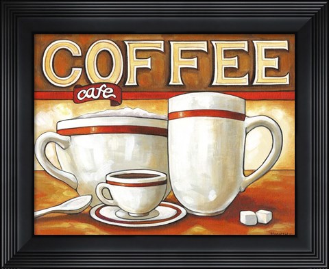 Framed Coffee Cafe Print