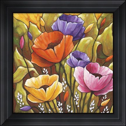 Framed Flowers 1 Print