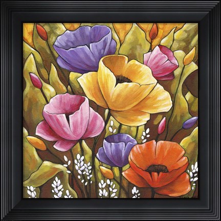 Framed Flowers 2 Print