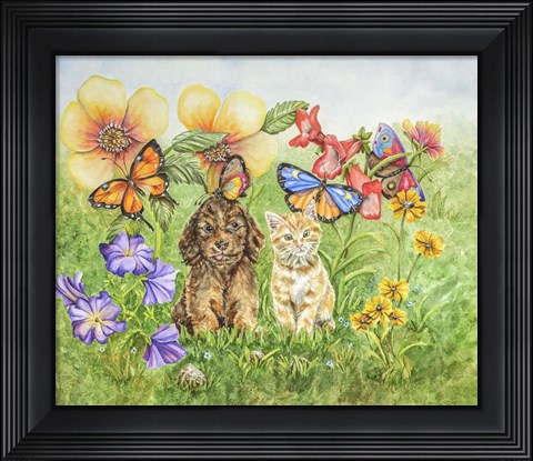 Framed Bothersome Butterflies Print